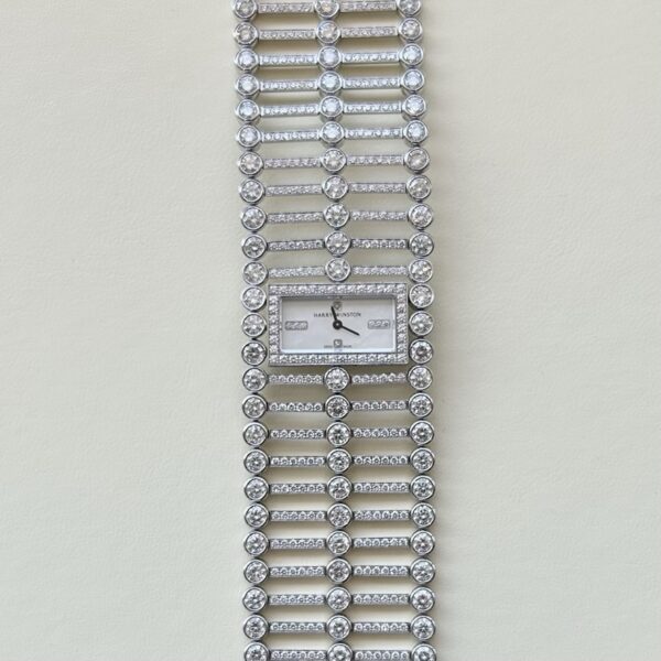 A  Harry Winston Platinum and Diamond Watch