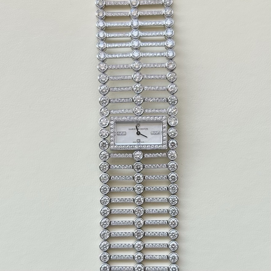 A Harry Winston Platinum and Diamond Watch