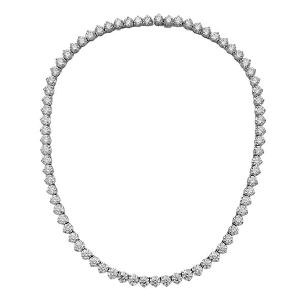 A Diamond Riviere Necklace - Image 2