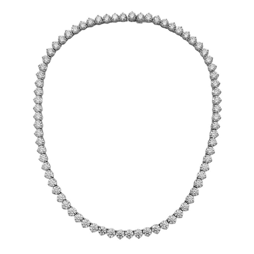 A Diamond Riviere Necklace - Image 2